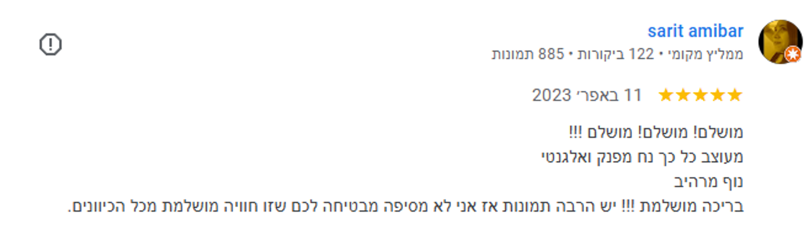 צילום הביקורת המקורית של sarit amibar על רון בגליל