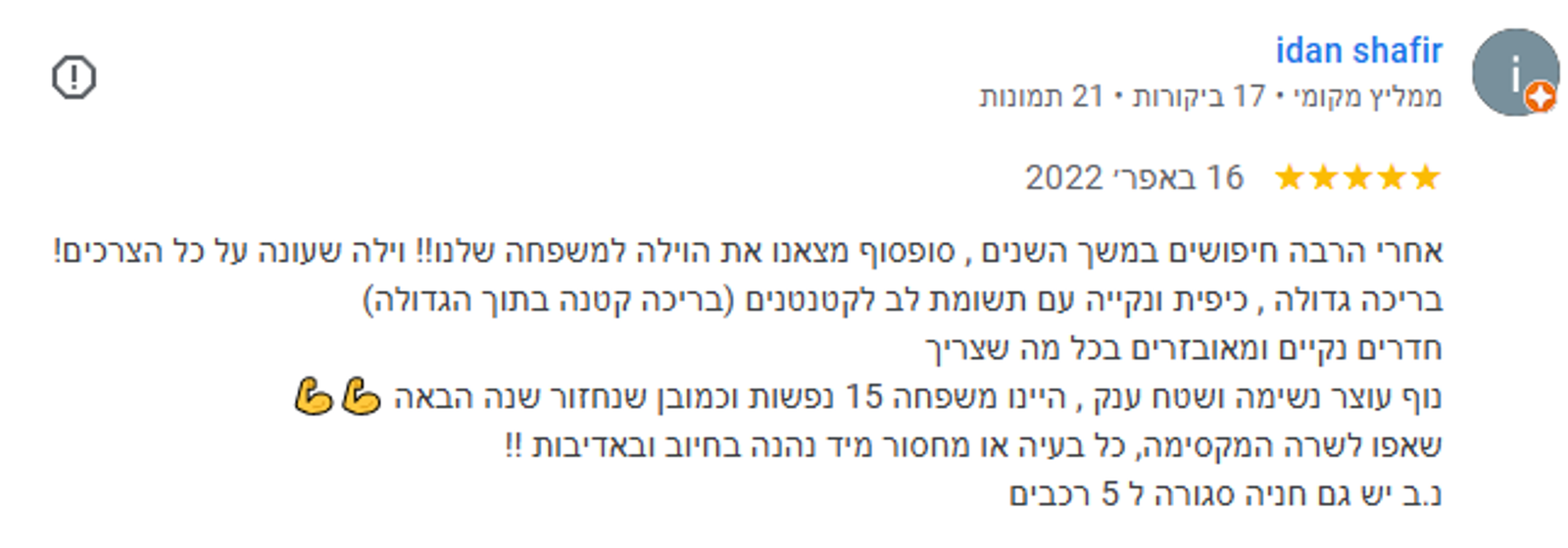 צילום הביקורת המקורית של idan shafir על רון בגליל